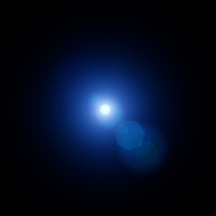 A mesmerizing blue orb emanating ethereal light symbolizing hope and discovery in the vast unknown rendered with soft