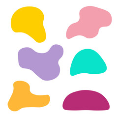 Blob Abstract Pattern – Soft Shapes and Pastels