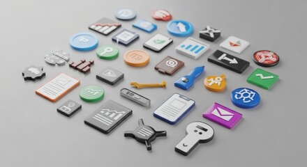 High-Quality 3D Financial Market and Investment Graphics with Charts, Analytics, Data Interfaces, Fintech Icons, and Trading Visuals – Perfect for Stock Market, Banking, and Business Projects