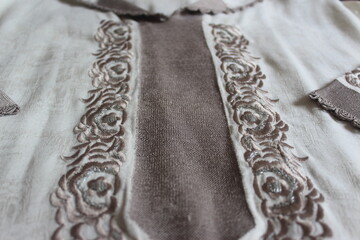 Moroccan jellaba Embroidery Details. women clothing.