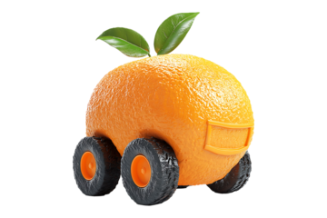 The Giant Orange Rolling Sentinel high quality realistic image