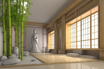 Peaceful Zen Room