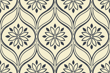 Art Deco Floral Pattern vintage seamless