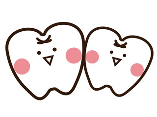 かわいい歯のマスコットキャラクター