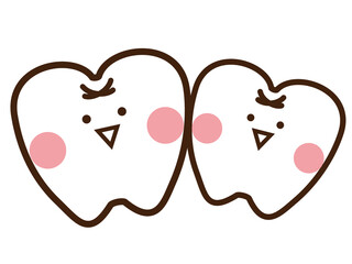 かわいい歯のマスコットキャラクター