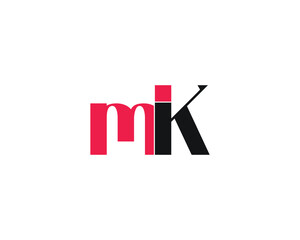 creative letter MK logo design template