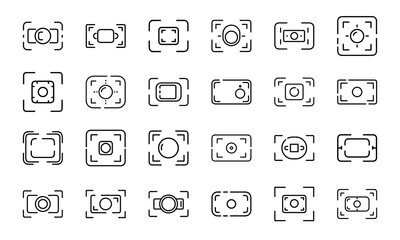 Comprehensive Collection of Social Media, Marketing, and Lifestyle Line Icons – Featuring Hashtags, Events, and Digital Tools