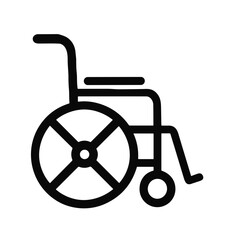 Wheelchair icon symbolizing disability and accessible living concept  