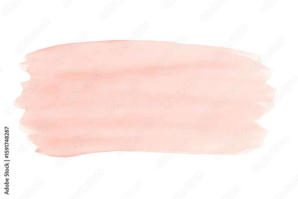 Poster delicate light pink brush stroke creating soft textured background, transparent checkered pattern re
