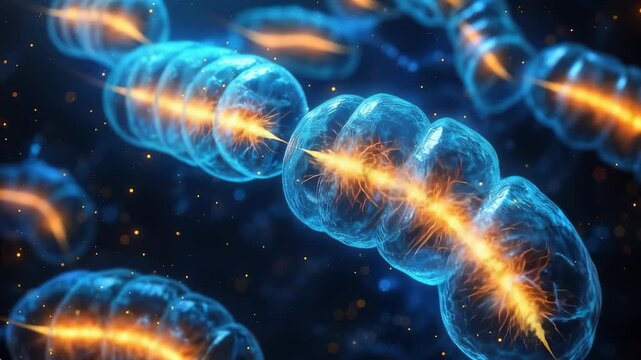 Organelle powerhouse form: energy producer, internal fold, crista surface, glowing matrix, cellular mechanism, vibrant core, ATP region, membrane curve, mitochondrial trace, dynamic element