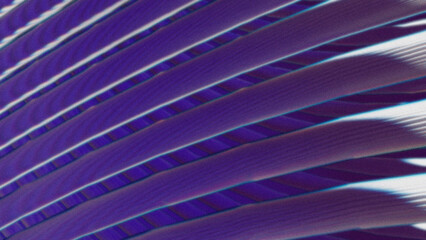 Abstract digital art with horizontal chromatic bands and soft light distortion. Futuristic texture with glitch and grain elements.