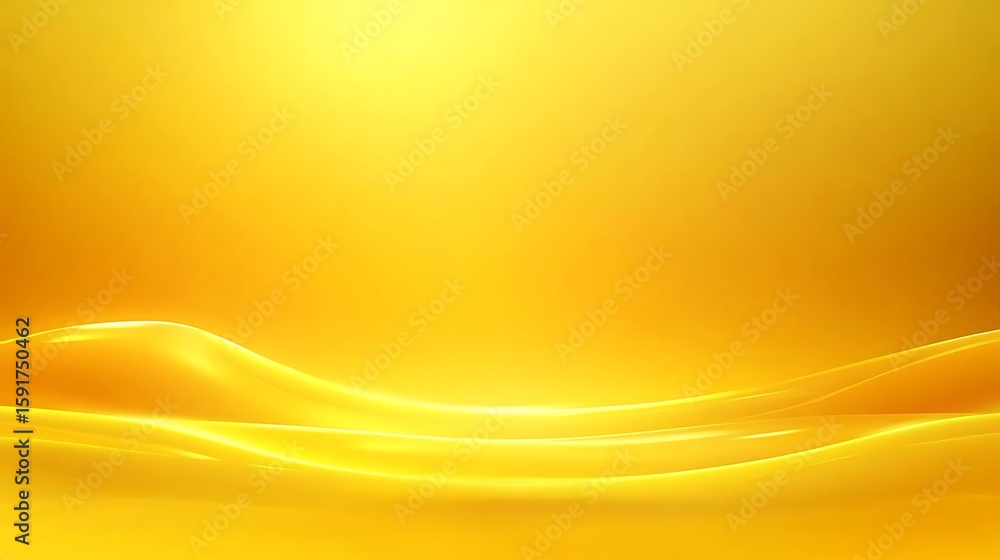 Poster abstract golden waves background with light effect for presentation design