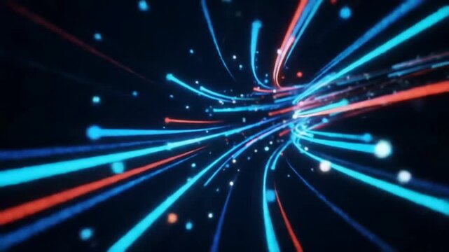 Abstract technology background, big data digital line wave business concept.  - Powered by Adobe