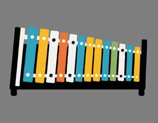Black and white xylophone