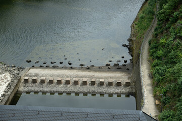 see fluss sperre wasser natur