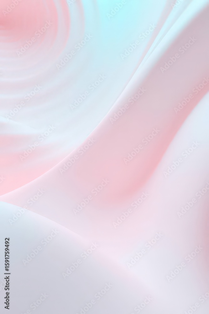 Aufkleber ripples of pastel colors create a serene atmosphere in a soft abstract background at dawn