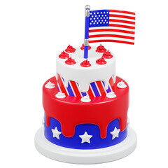 American Flag Cake