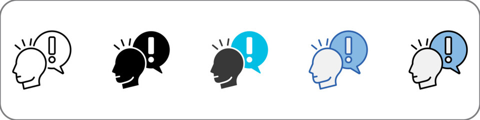 Attentiveness Icon Pack Multistyle Illustration