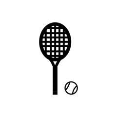 vector silhouette tennis