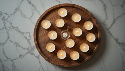 candles on the table