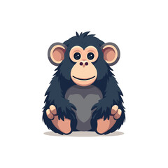 Chimpanzee Vector – Smart and Playful
