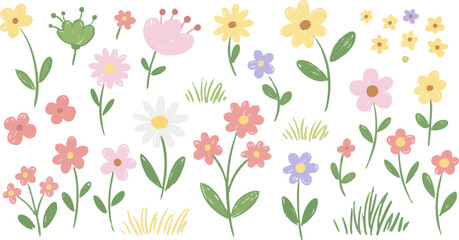 Seamless floral pattern with yellow daisy illustration, perfect for a spring or summer nature-inspired design