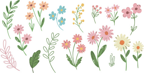 Seamless floral pattern with yellow daisy illustration, perfect for a spring or summer nature-inspired design