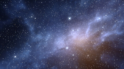 Obraz premium A stunning view of the cosmos showcasing twinkling stars and vibrant nebulae against an ethereal space backdrop.