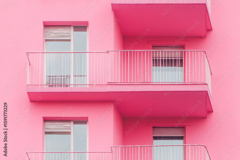 Poster creative colorful minimalistic picture made with generative ai