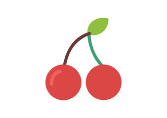 Cherry Vector, Cherry Icon Illustration