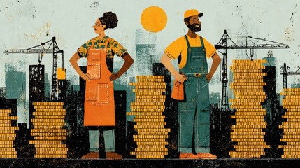 Fighting wage inequality with living wages, fair pay audits, and legislation to close gender and racial pay gaps and promote economic equity in all industries
