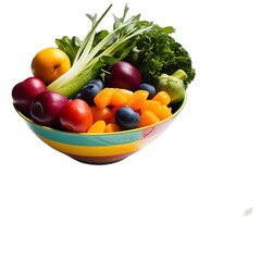 Bowl of Fresh Colorful Vegetables Ready to Eat

