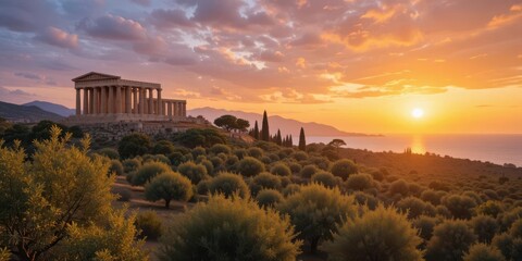  Island Paradise Ancient Ruins, Mediterranean Sea, Citrus Trees