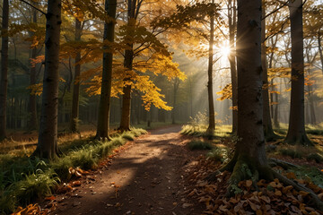 Obraz premium autumn in the forest