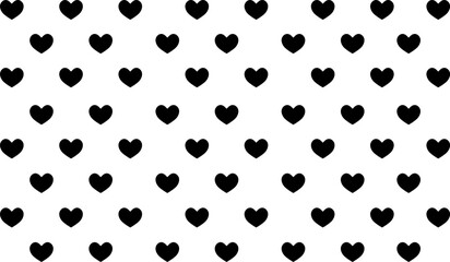 love  black heart pattern background