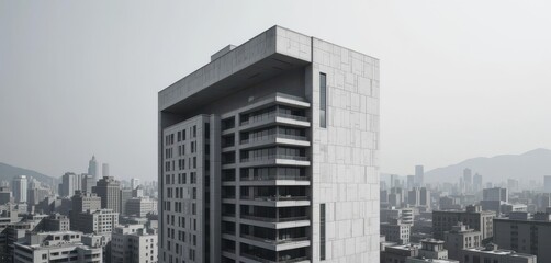  Brutal Beauty Sleek Concrete Structure Dominates the Modern Cityscape