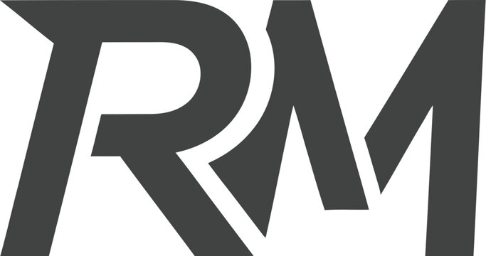 Distinctive lettermark shows a bold RM monogram for modern branding, perfect for technology, finance, or any innovative venture needing a strong identity.