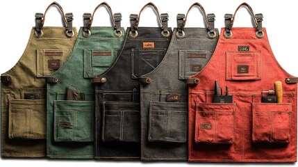 Gardening aprons featuring durable fabric, multiple pockets, adjustable straps and attached tool loops for convenient protection during planting tasks