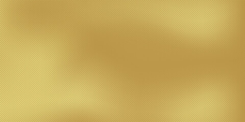 Obraz premium Gold abstract blurred gradient background with halftone effect, dot pattern.