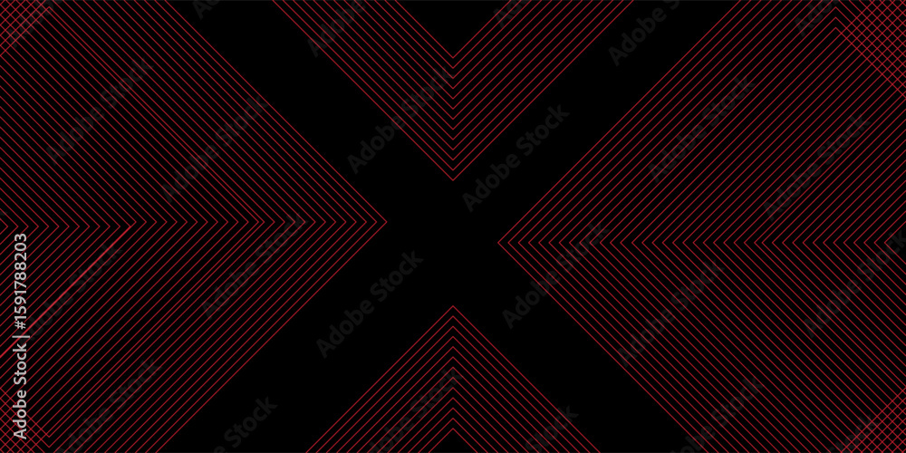 Poster 3d glowing red techno abstract background overlap layer on dark space with letter x effect decoratio