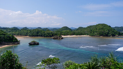 photo of the view of Teluk Asmara beach, Indonesia