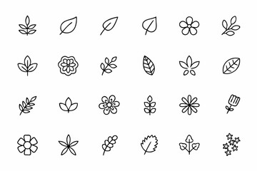 A delicate and calming collection of hand-drawn foliage in single-line and minimal style, perfect for natural branding and decor