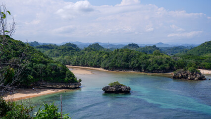 photo of the view of Teluk Asmara beach, Indonesia