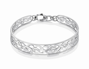 Stylish Hand Gormet Bracelet with Intricate Design – Vector Illustration