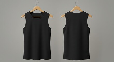 Front And Back View Black