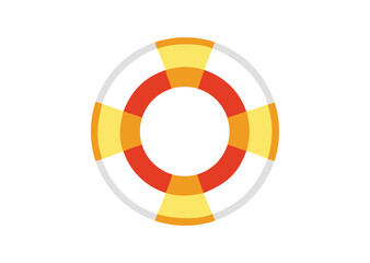 Obraz premium Lifebuoy ring Vector, Lifebuoy ring Icon Illustration