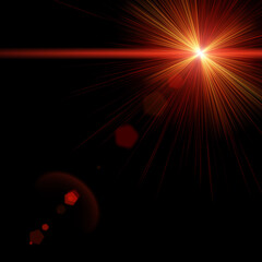 Abstract fiery burst symbolizes intense energy and creation radiating from a central point in a mesmerizing digital