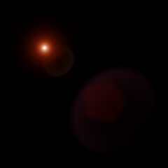 A distant star beckons from the cosmic expanse a single ember glowing in the darkness of space with sharp contrast