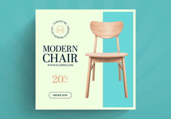 Chair Furniture Sale Social Media Post Layout