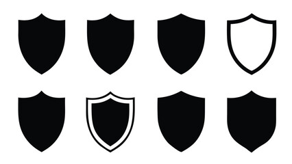 Black and white shield emblems crest heraldry
